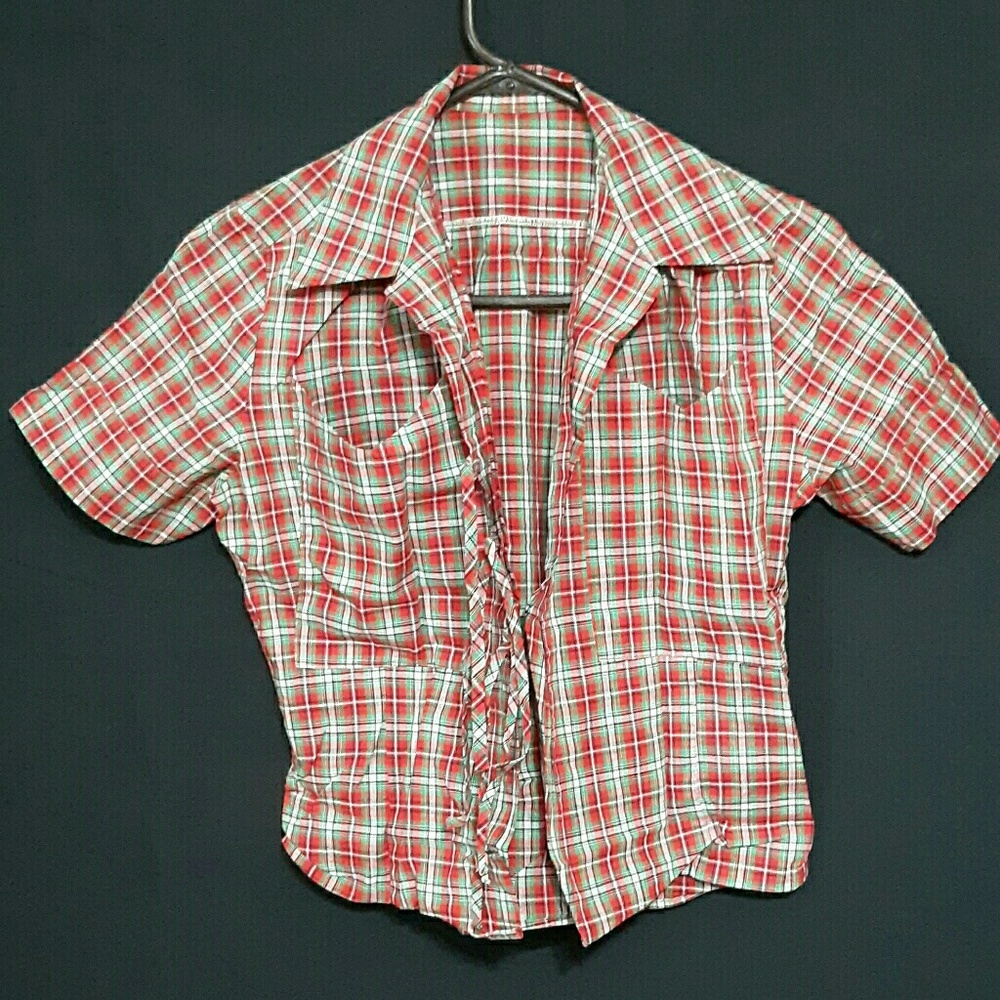 Plaid vintage woman's shirt